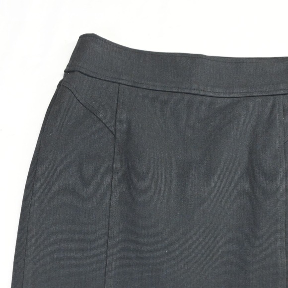 Banana Republic 2 Navy Blue Woven Velvet Stretch Womens Straight Pencil‎ Skirt - Picture 2 of 8